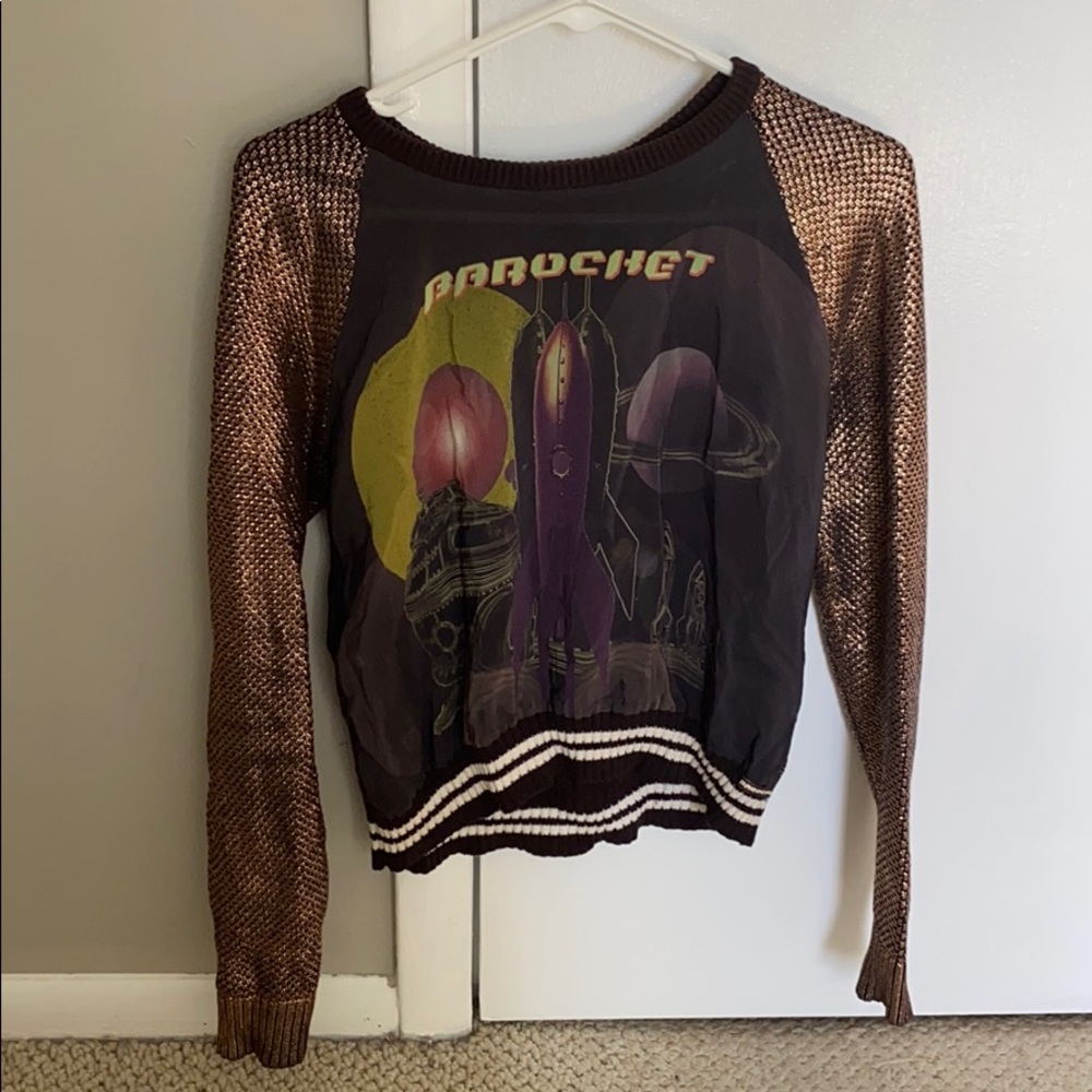 Mixed media sweater